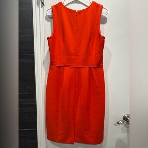 Ann Taylor Orange Sleeveless Dress